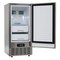 Silver Stainless Steel Nugget Ice Maker with LCD Timer & 18 lb Storage